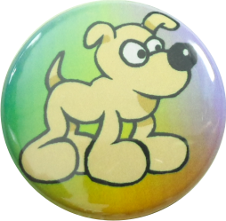 dog button lovely